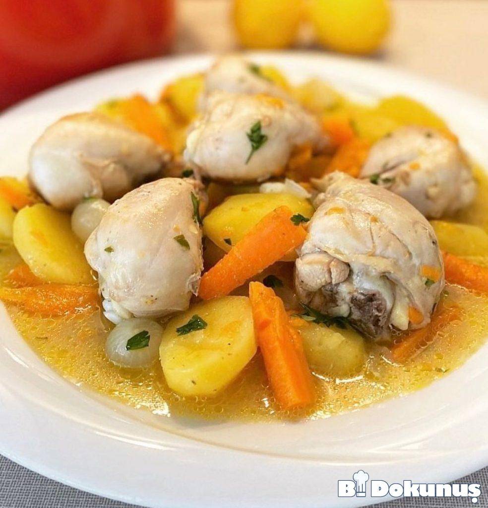 sebzeli tavuk haşlama