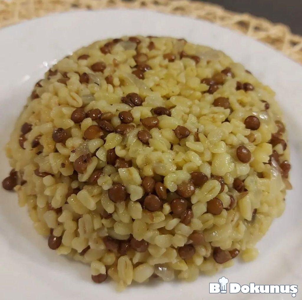 mercimekli bulgur pilavı